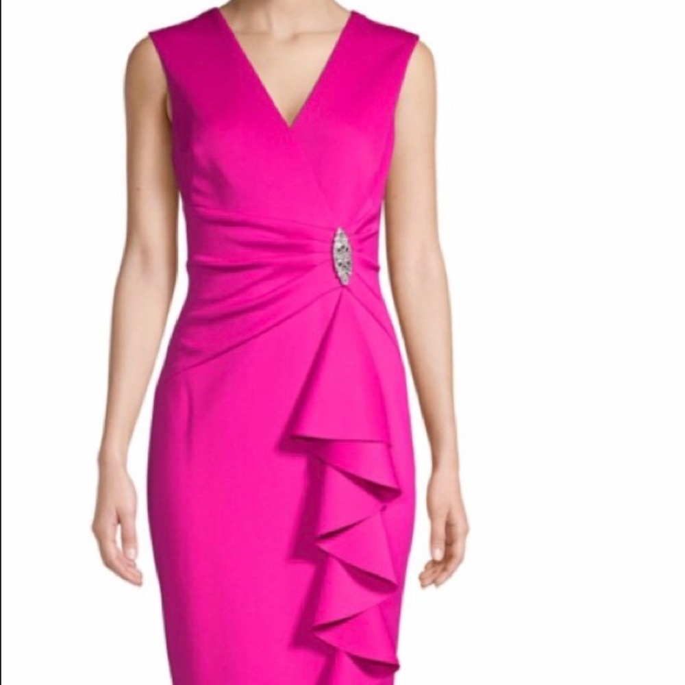 Eliza J cocktail dress Hot Pink